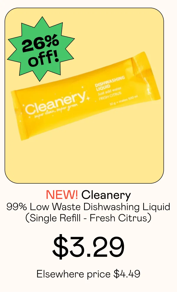 99% Low Waste Dishwashing Liquid  - Single Refill - Fresh Citrus