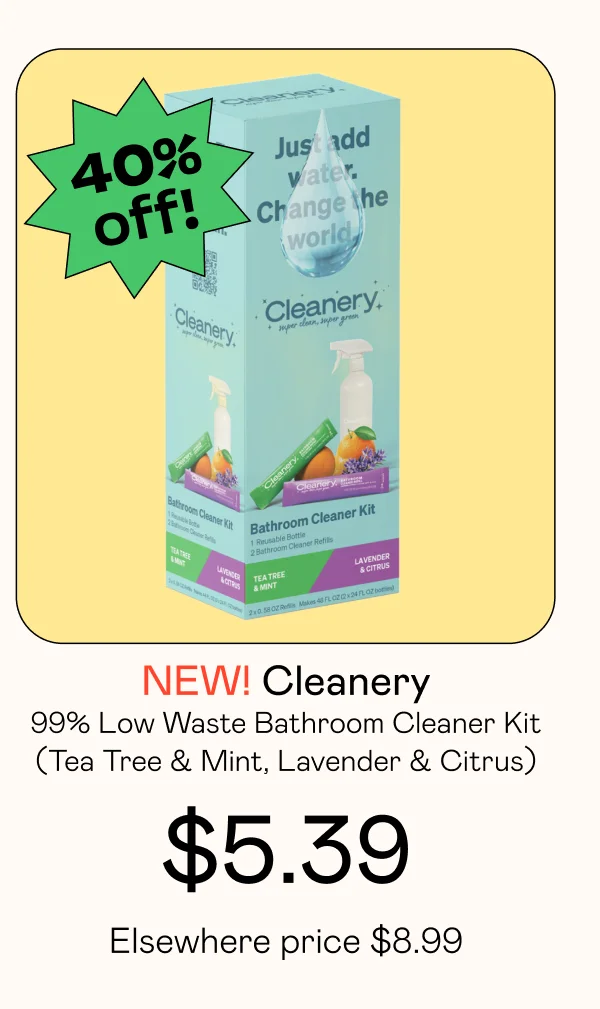 99% Low Waste Bathroom Cleaner Kit - Tea Tree & Mint, Lavender & Citrus