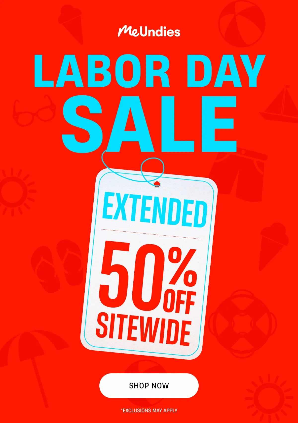 MeUndies | Labor Day Sale Extended | 50% off SItewide | Shop Now