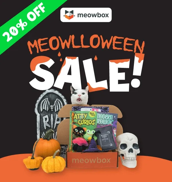 20% off! Last chance for the Meowlloween Sale!