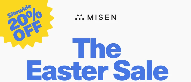 The Easter Sale! Enjoy 20% Off sitewide with code discount code
