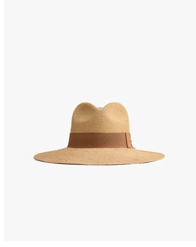 Packable Wide Brim Ecuador Hat Dark Natural