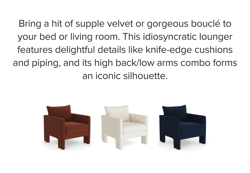 Bring a hit of supple velvet or gorgeous bouclé to your bed or living room.