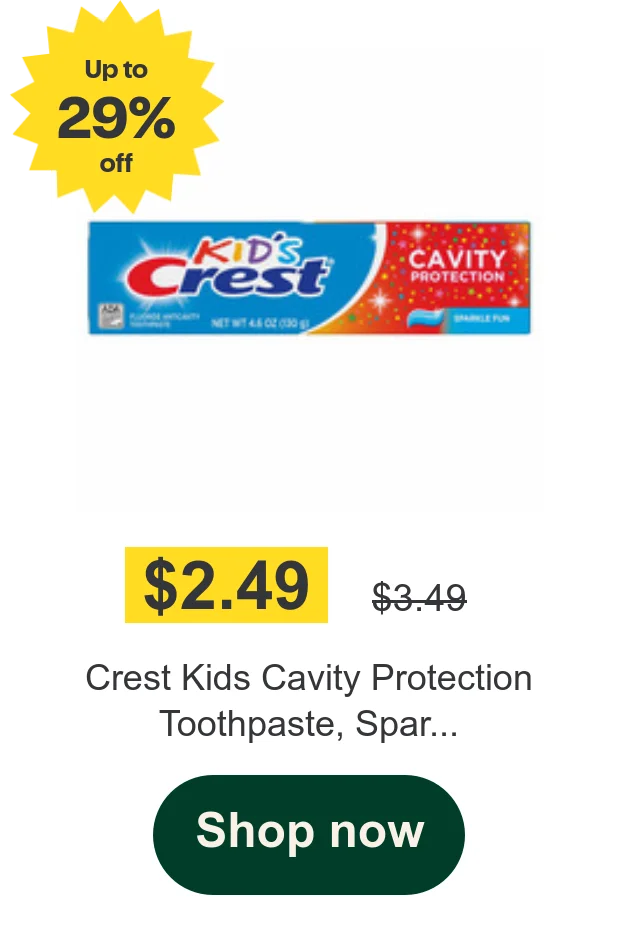 Crest Kids Cavity Protection Toothpaste, Spar...