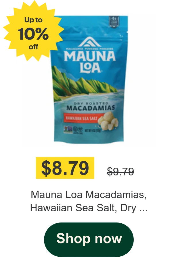 Mauna Loa Macadamias, Hawaiian Sea Salt, Dry ...