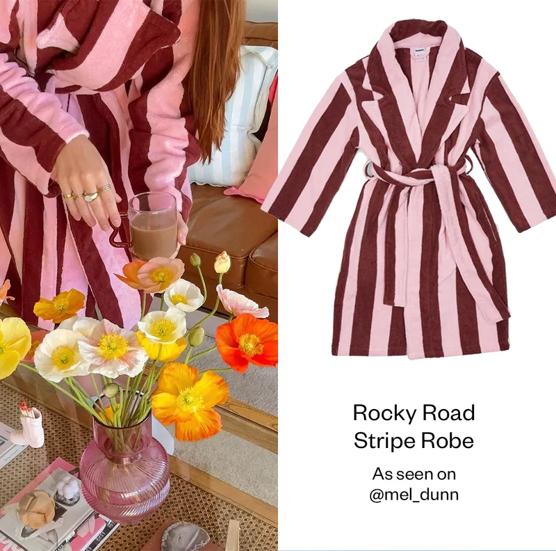 Rocky Road Striped Robe