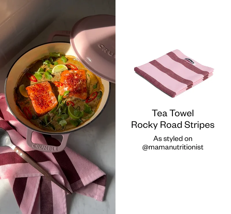 Tea Towel Rocky Road Stripes