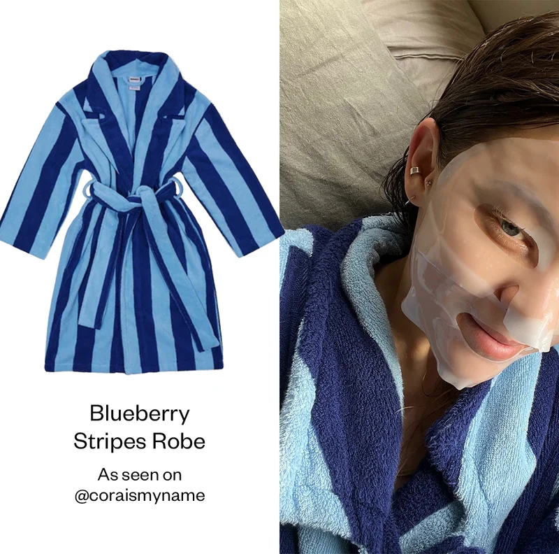 Blueberry Stripes Robe
