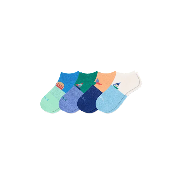 Youth Lightweight Ankle Sock 4-Pack