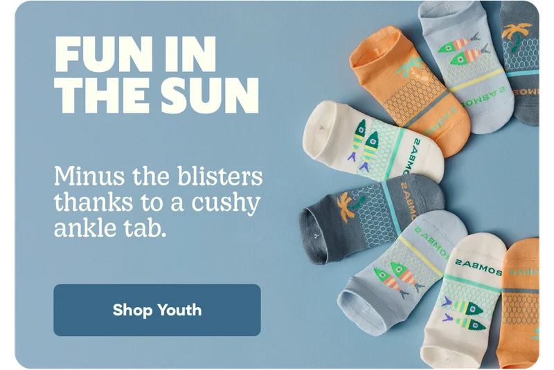 FUN IN THE SUN | Minus the blisters thanks to a cushy ankle tab. | Shop Youth
