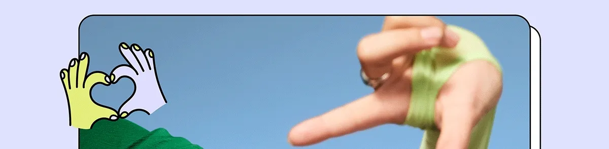 Heart hands GIF