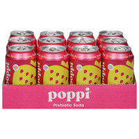 Poppi Prebiotic Soda, Strawberry Lemon