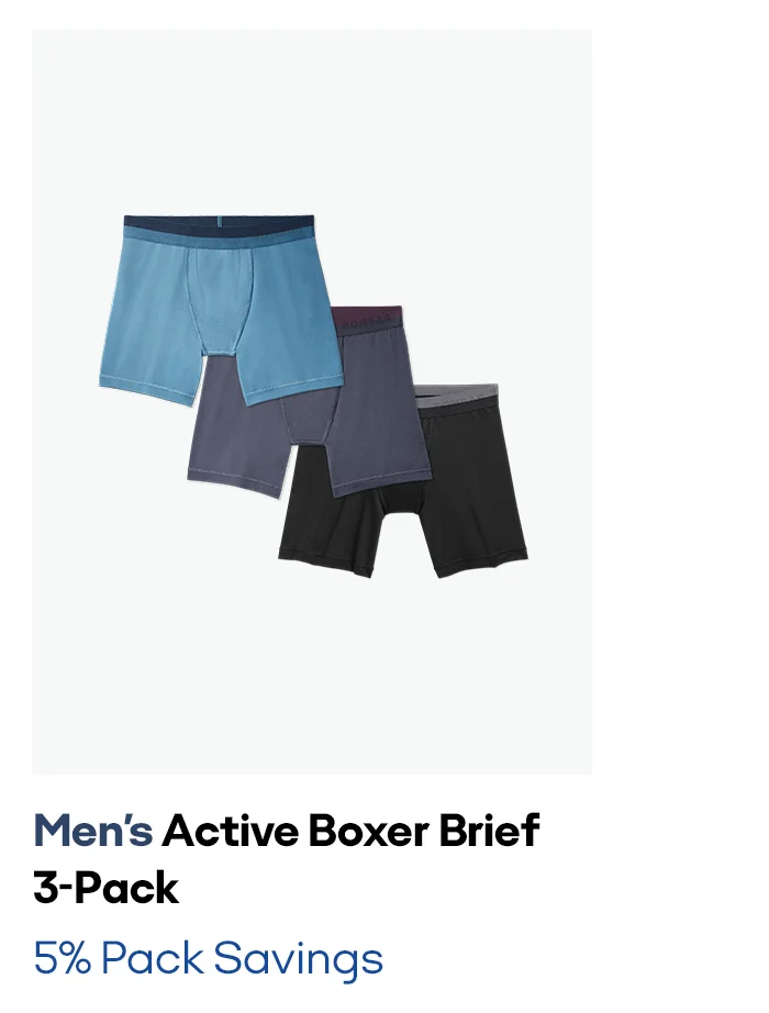 Men's Active Boxer Brief 3-Pack