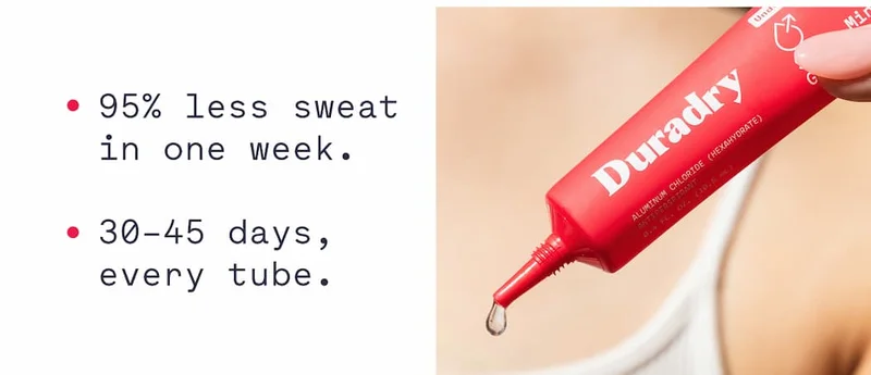 Sweat Minimizing Gel
