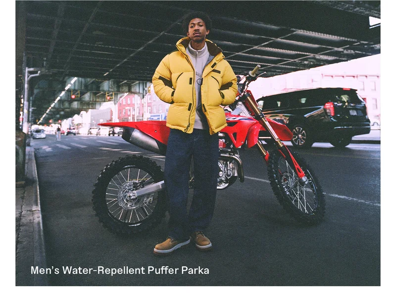 Men's Water-Repellent Puffer Parka