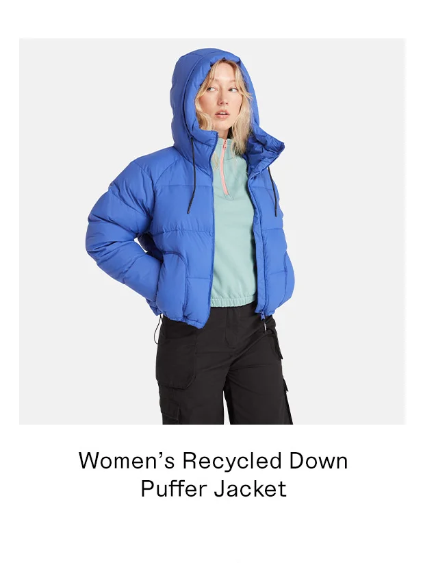 Women's Recycled Down Puffer Jacket