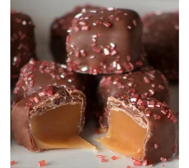 Mrs. Prindables (3) 6-oz bags of Chocolate-Cove red Caramels
