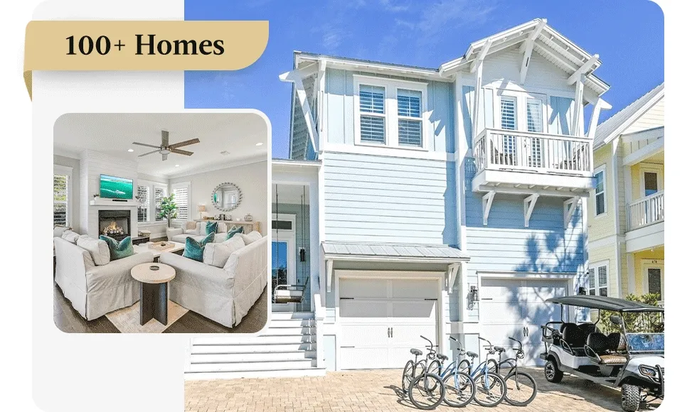 Enjoy the peaceful surroundings of a sunlit two‑story home with bright interiors, balconies, and outdoor elements.