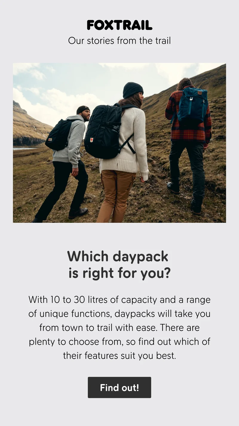 Which daypack is right for you?