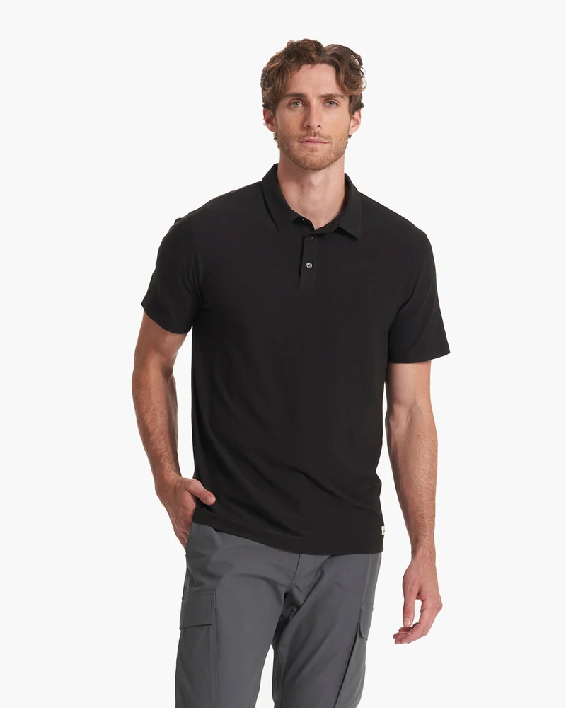 Image of Vuori Strato Tech Polo | Black | Medium