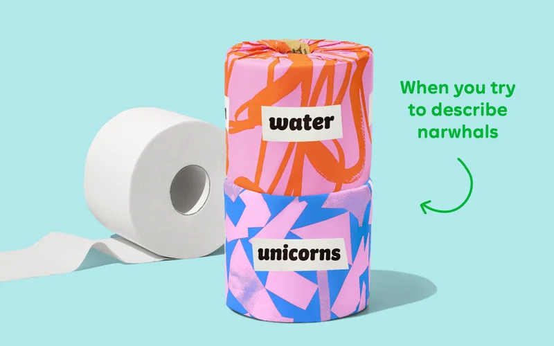 TP phrase: "Water unicorns." When you try to describe narwhals.