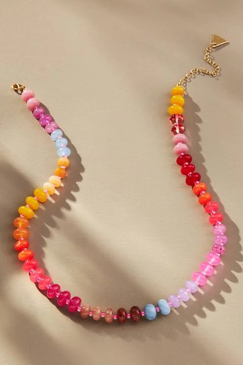 Rainbow Stone Necklace