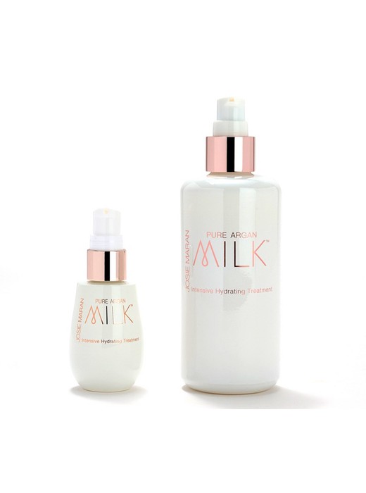 Josie Maran 6oz Mega Size + 1oz Argan Milk Hydrating Face Serum Set