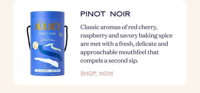 Pinot Noir | Classic aromas of red cherry, raspberry and savory baking spice are met with a fresh, delicate and approachable mouthfeel that compels a second sip. | Shop now