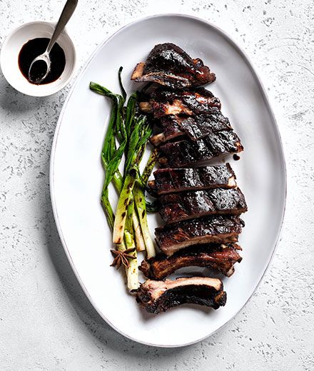sticky ribs with ginger soy sauce