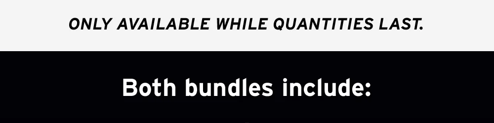Only availabe while quantities last