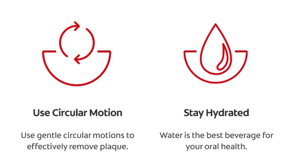 A red icon of two arrows in a circle with the text