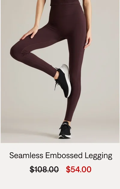 Seamless Embossed Legging