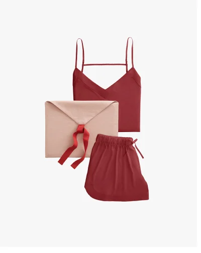 Cami Sleep Set Cherry
