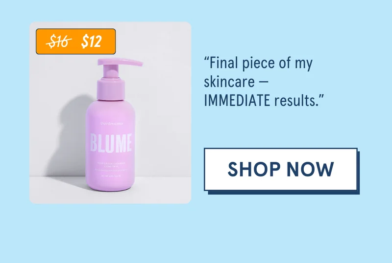 “Final piece of my skincare — IMMEDIATE results.” [SHOP NOW]
