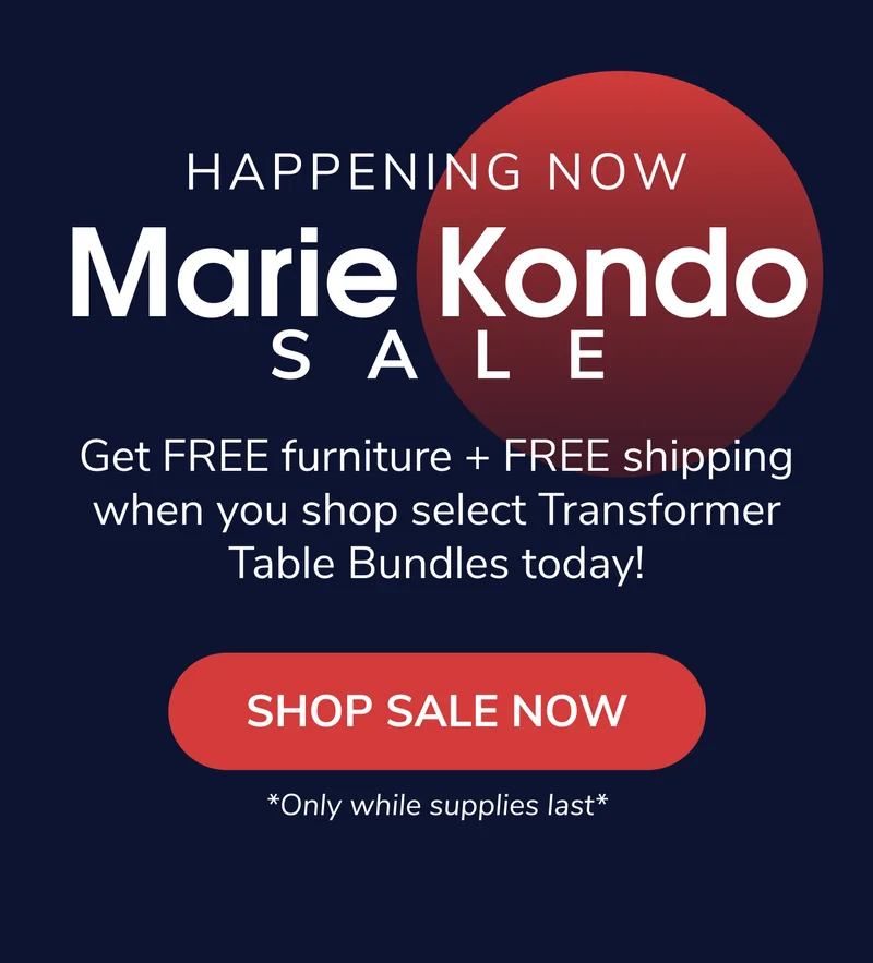 Transformer Table Marie Kondo Sale