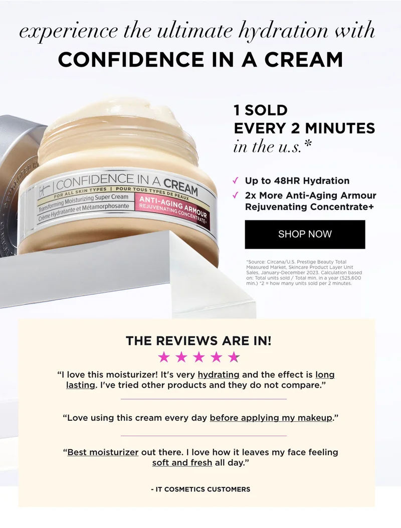 CONFIDENCE IN A CREAM