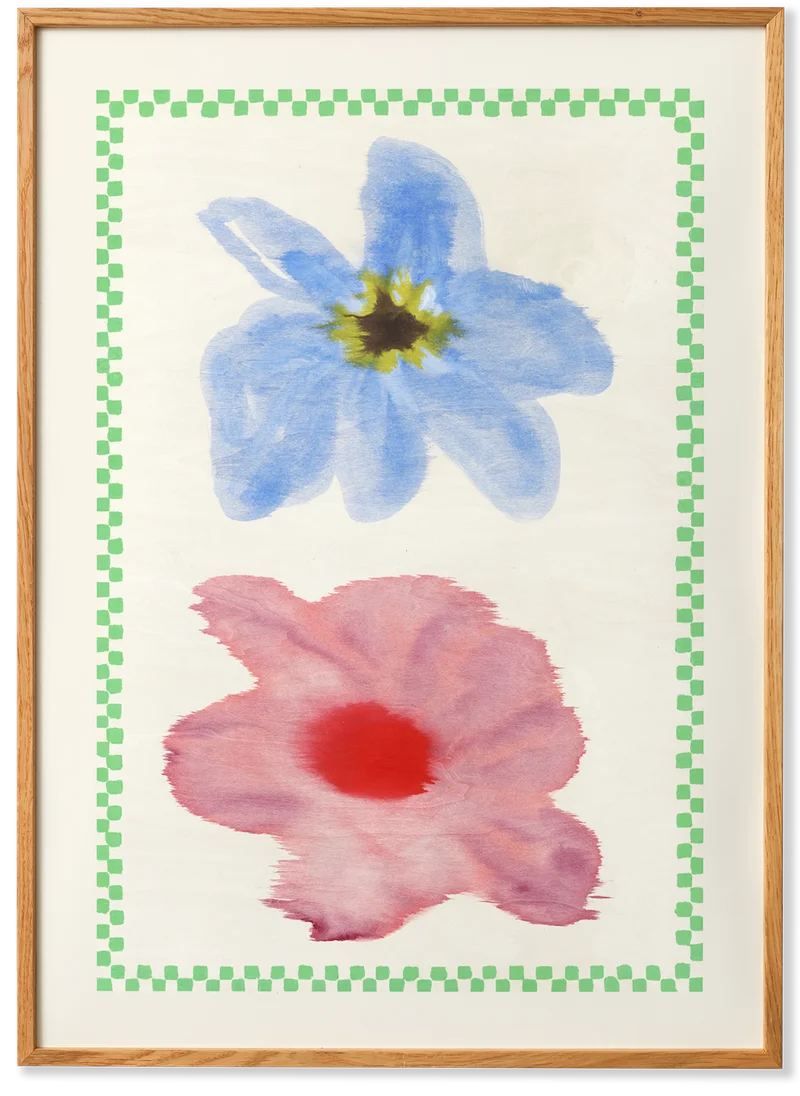 Flowers with Checks 01