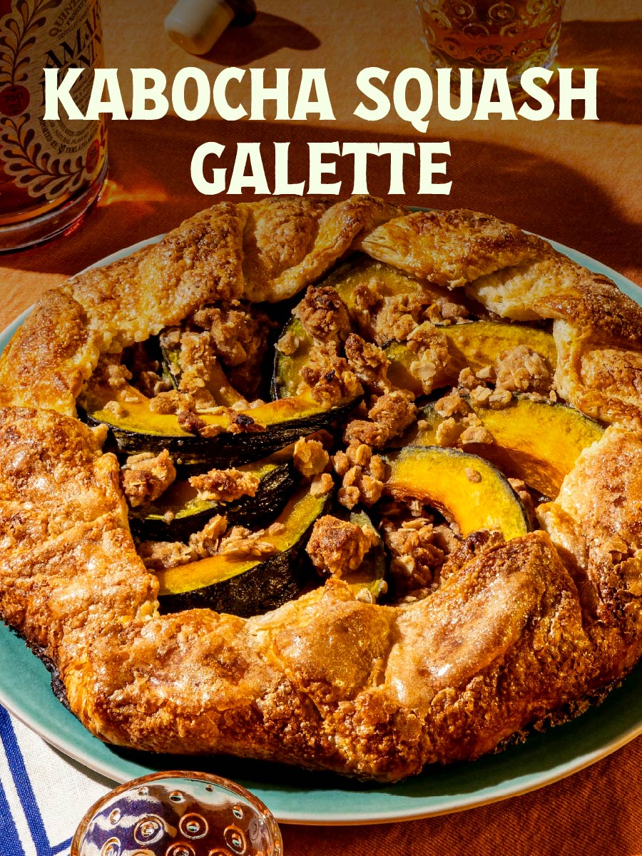 Kabocha squash galette