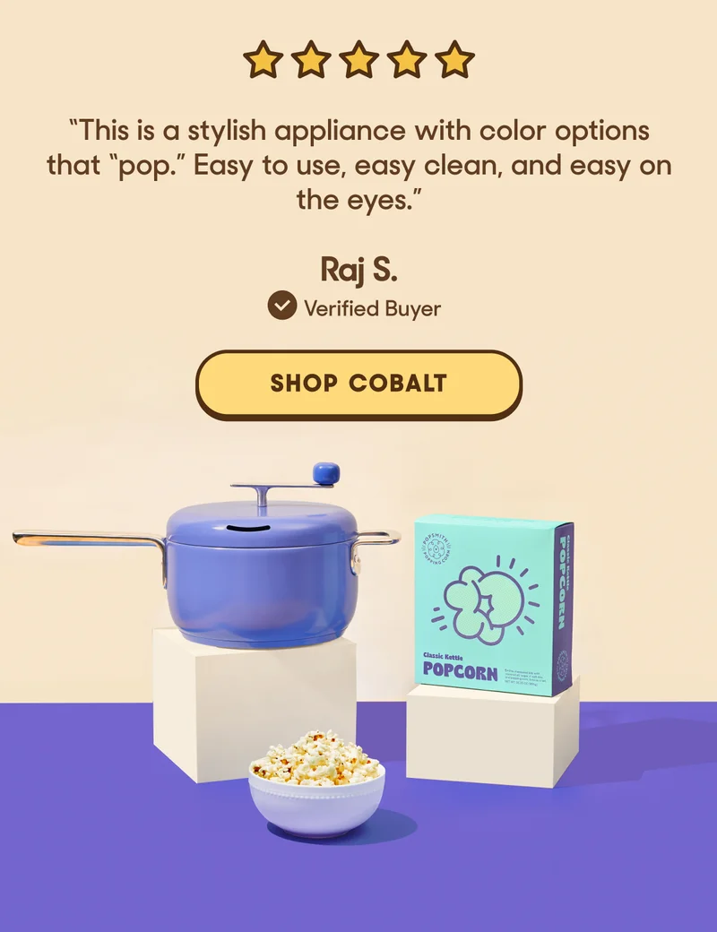 this is a stylish appliance with color options that pop! shop cobalt now
