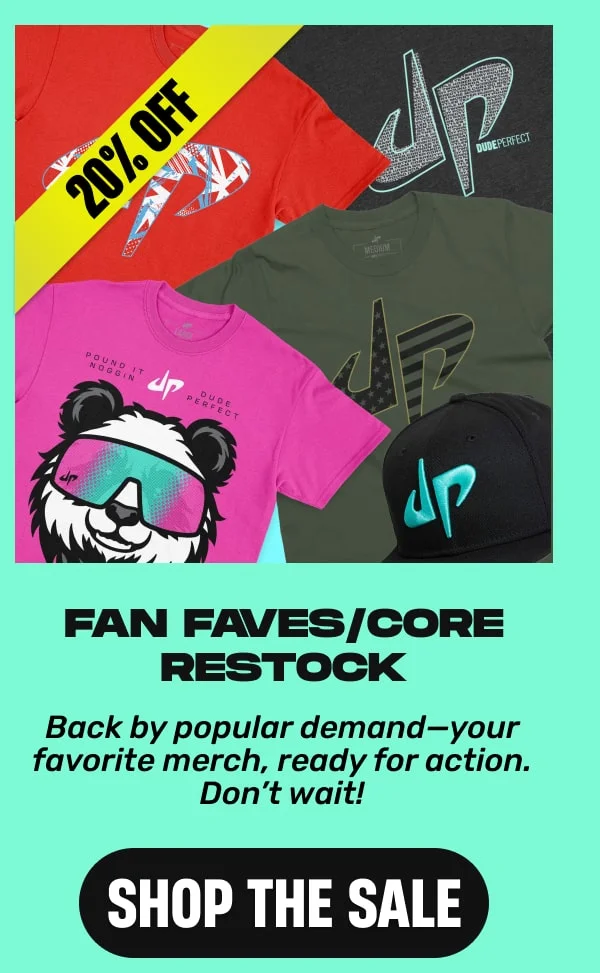 Fan Faves/Core Restock – 20% OFF 🎯  Back by popular demand—your favorite merch, ready for action. Don’t wait!