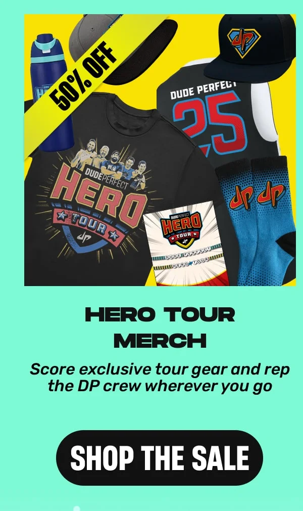 Hero Tour Merch – Up to 50% OFF 🎸  Score exclusive tour gear and rep the DP crew wherever you go. Shop Now