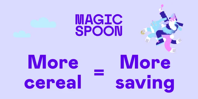 More cereal = More saving