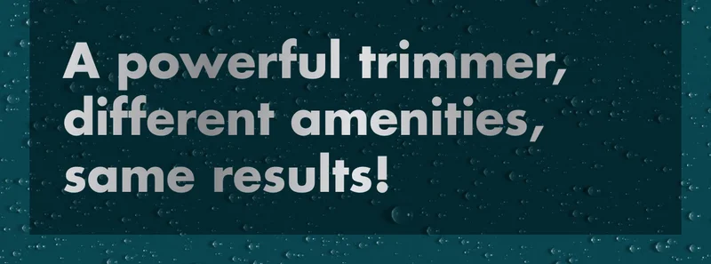 A powerful trimmer, different amenities, same results!