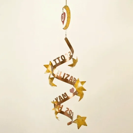 Stars Align Personalized Wind Sculpture