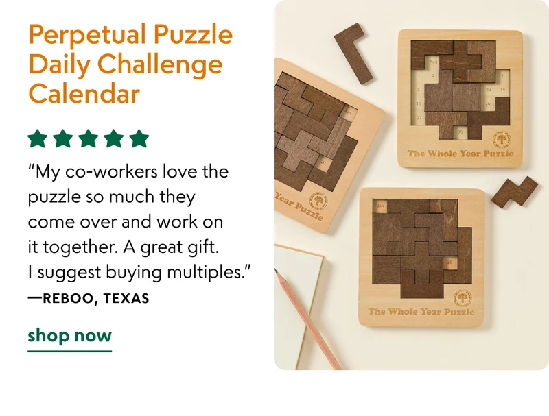 Perpetual Puzzle Daily Challenge Calendar