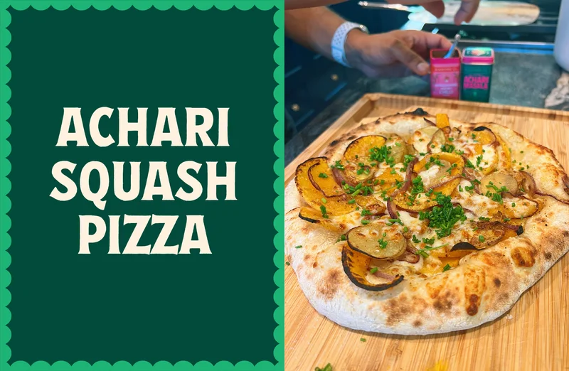 Achari Squash Pizza