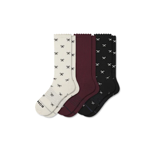 Women's Merino Wool Blend Calf Sock 3-Pack