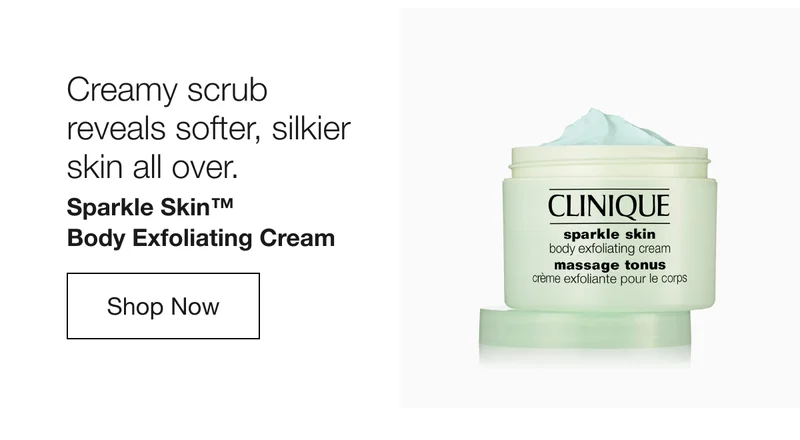 Creamy scrub reveals softer, silkier skin all over. | Sparkle Skin™ Body Exfoliating Cream | Shop Now