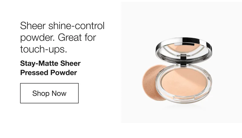 Sheer shine-control powder. Great for touch-ups. | Stay-Matte Sheer Pressed Powder | Shop Now