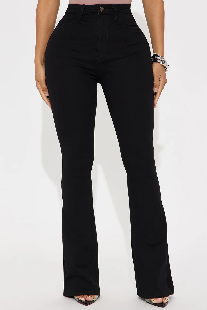 Image of Soulmate High Rise Flare Jeans - Black